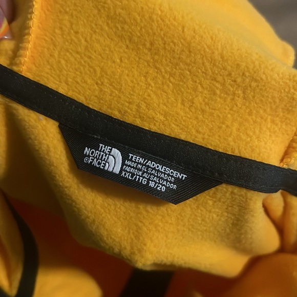 THE NORTH FACE Teen Glacier Lightweight Full Zip Hooded Jacket Summit Gold NWT - Picture 5 of 6